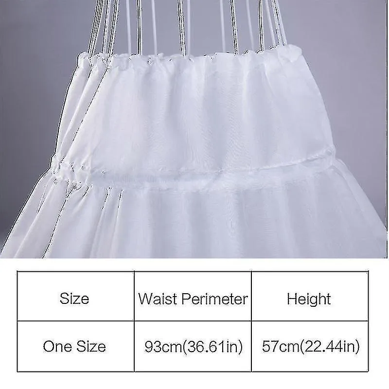 1 Pcs Children Kids Girl Petticoat Pannier Skirt 3 Hoops For Wedding Dress Party-9