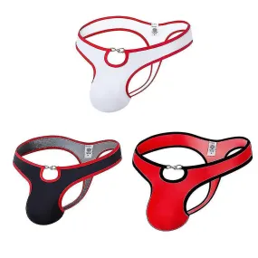 3 Pack Men   Hollow Briefs G-string T-back Thongs Underpants Underwear