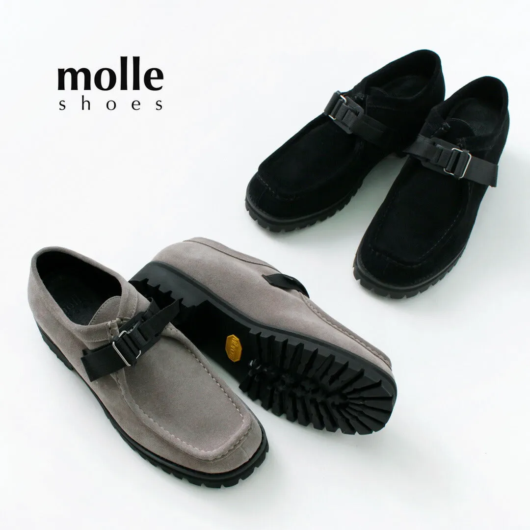 【30％OFF】MOLLE SHOES（モールシューズ） ベルテッド チロリアン シューズ / レザー スニーカー / スウェード / 革靴 / 牛革 本革 / ビブラムソール / メンズ / MLS210301-7 / BELTED TIROLIAN S