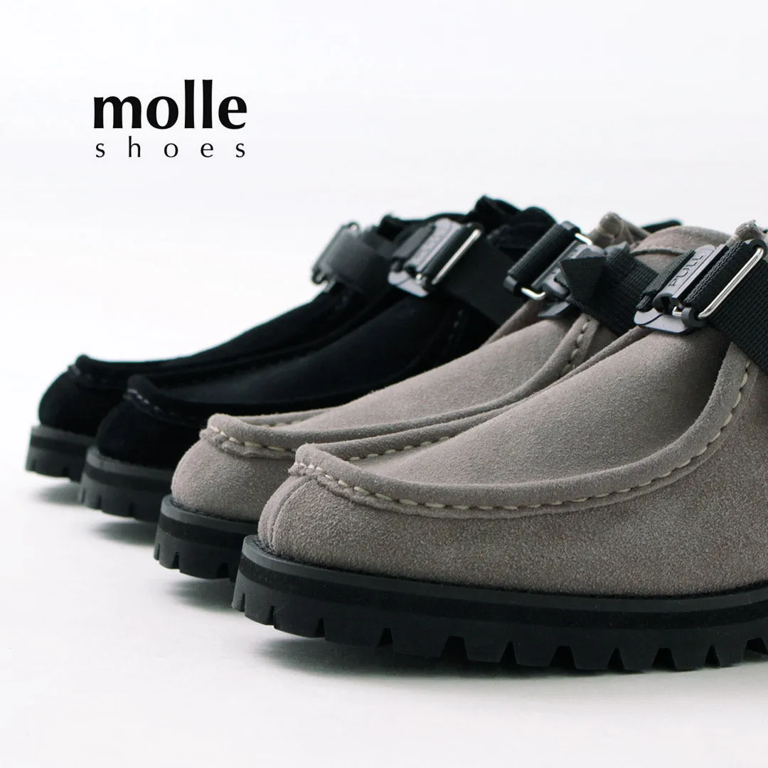 【30％OFF】MOLLE SHOES（モールシューズ） ベルテッド チロリアン シューズ / レザー スニーカー / スウェード / 革靴 / 牛革 本革 / ビブラムソール / メンズ / MLS210301-7 / BELTED TIROLIAN S