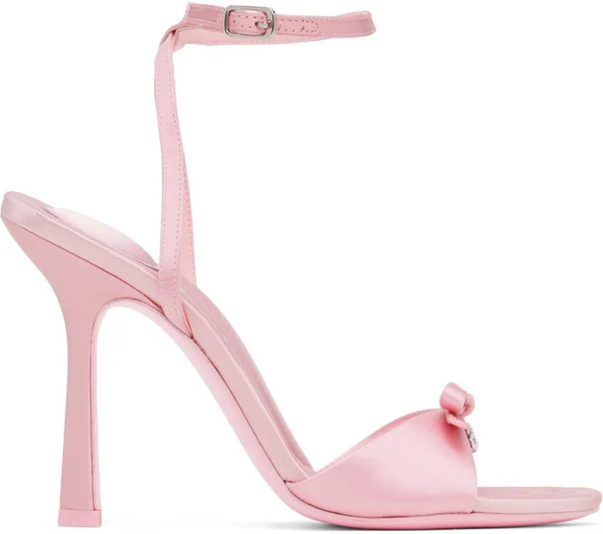 Alexander Wang Pink Dahlia 105 Bow Heeled Sandals