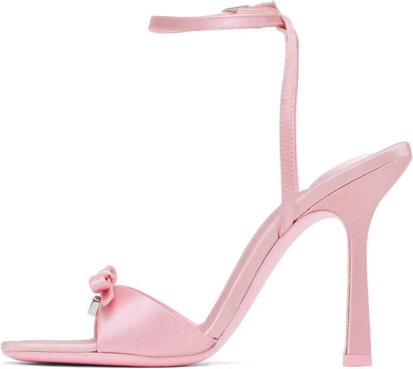 Alexander Wang Pink Dahlia 105 Bow Heeled Sandals