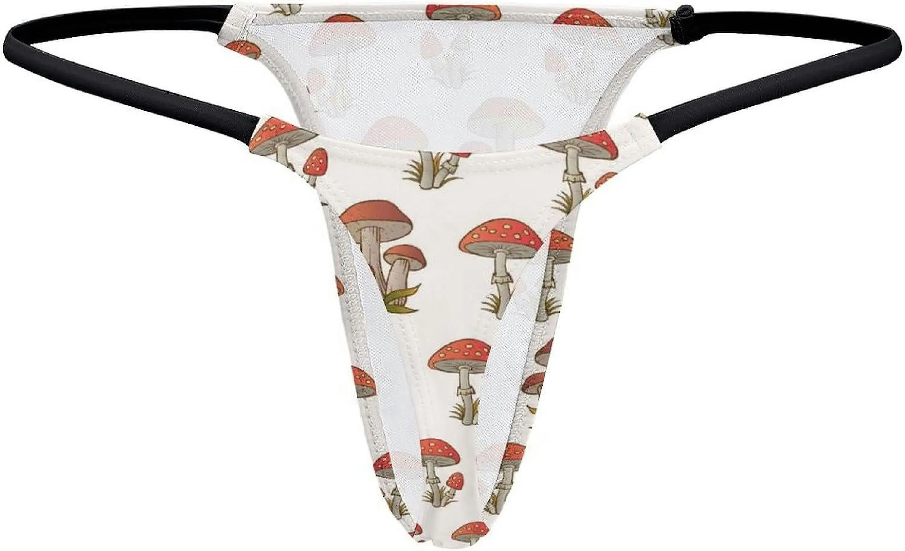 Amanita Red Mushroom G-String Thongs Women's T-Back Underwear Panty-WE450