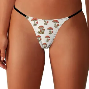 Amanita Red Mushroom G-String Thongs Women's T-Back Underwear Panty-WE451