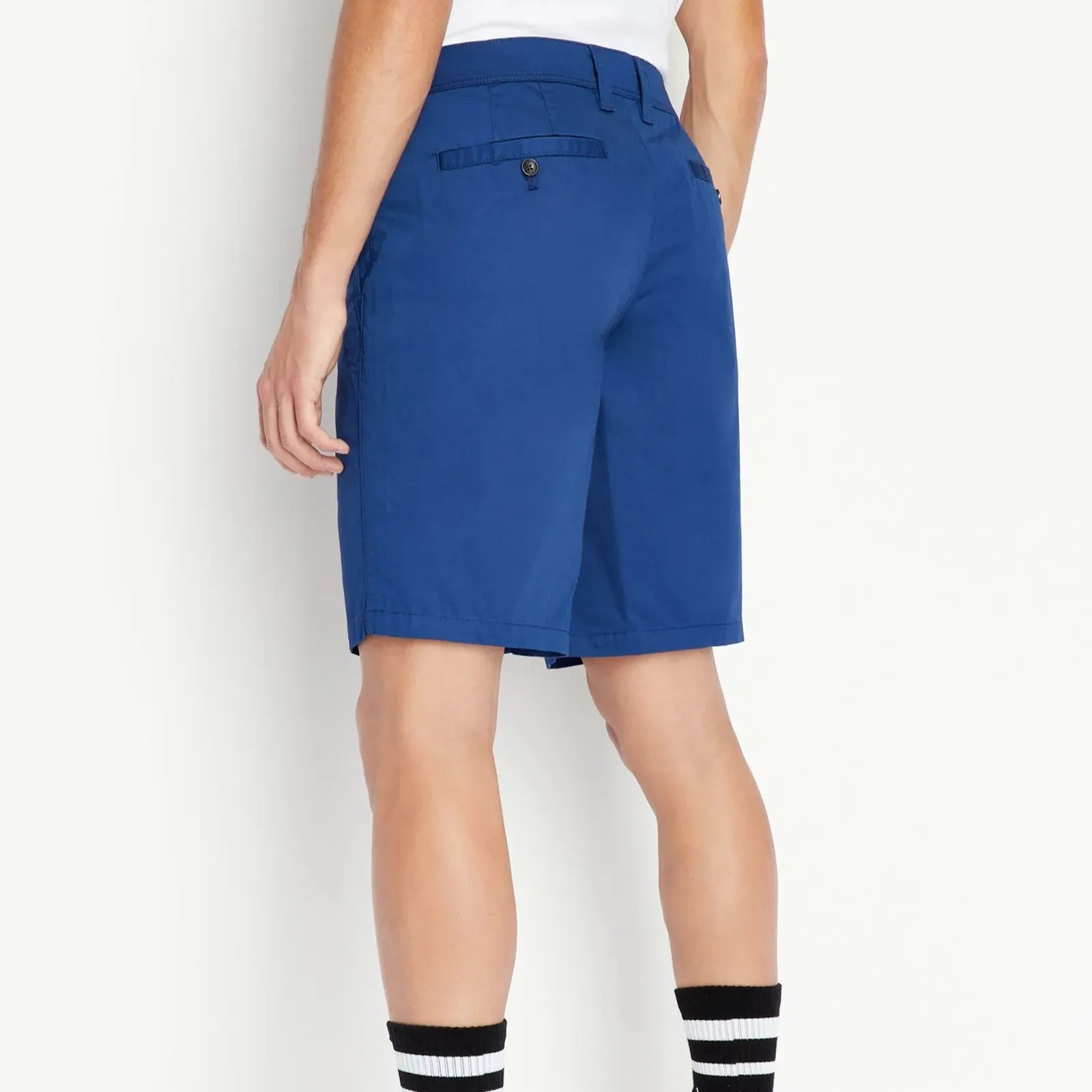 Armani Exchange Blue Chino Shorts