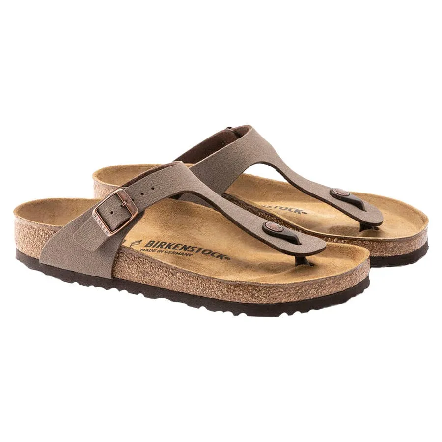 Birkenstock Women's Gizeh Classics Birkibuc Sandals - Mocha