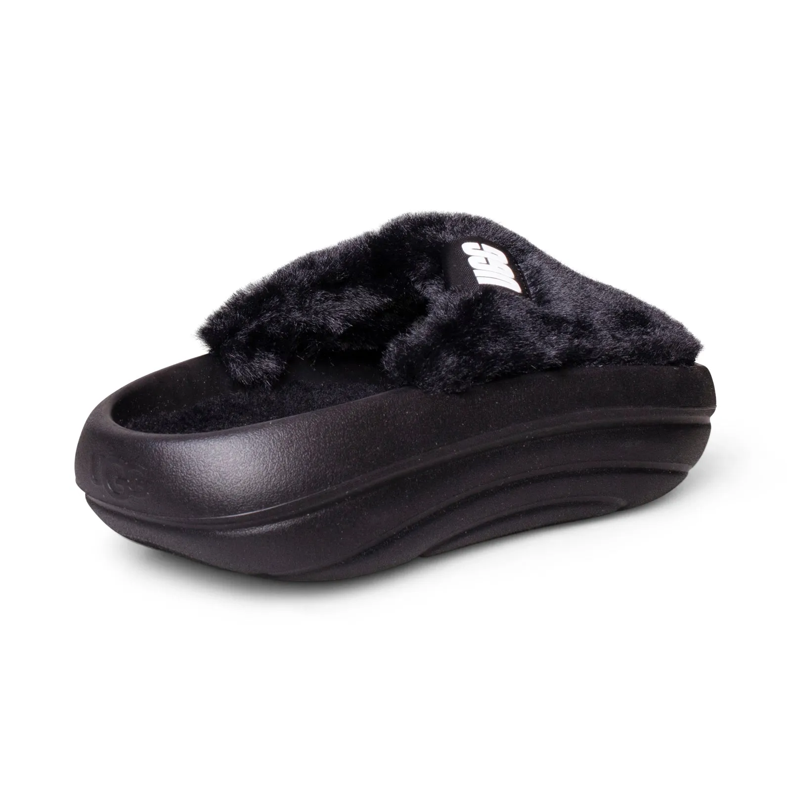 Black UGG Foamo UGGplush Women's Slippers