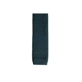 Bottle Green Knitted Cotton Tie