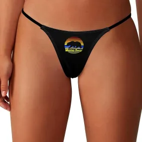 California Skyline Mama Bear G-String Thongs Women's T-Back Underwear Panty-WE580