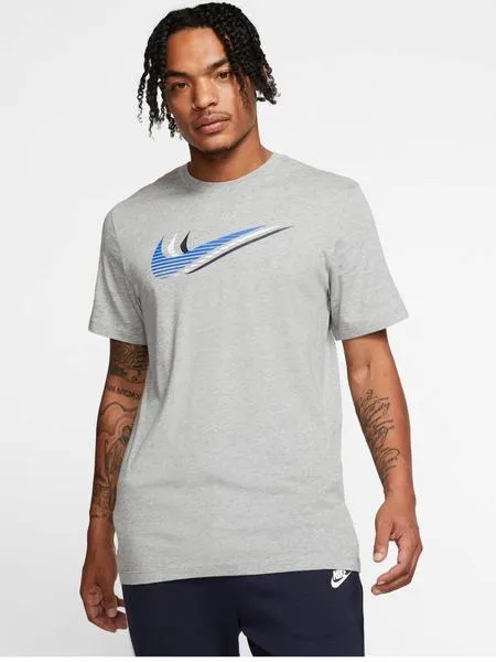 camiseta nike gris hombre