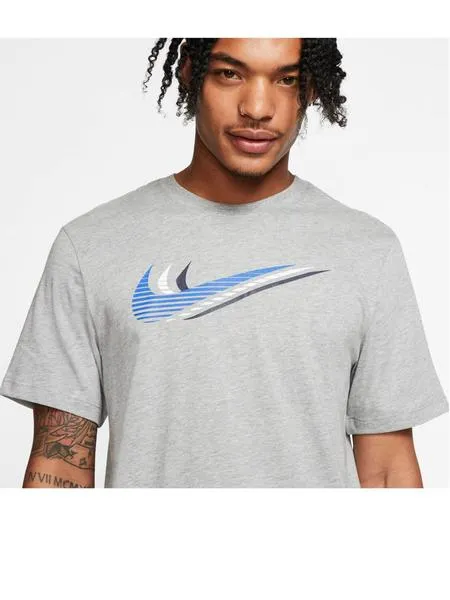 camiseta nike gris hombre