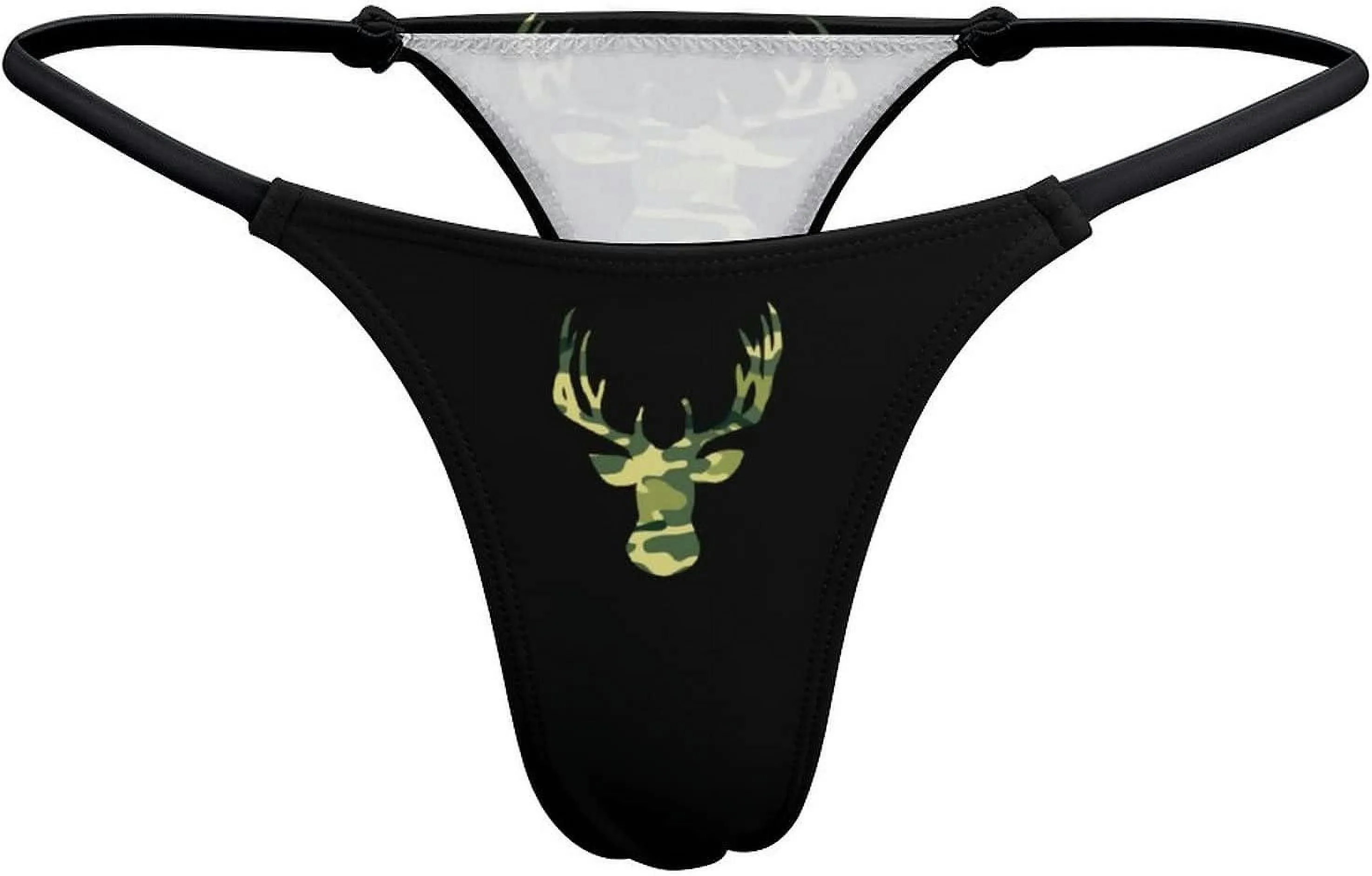 Camo Archery Deer G-String Thongs Women's T-Back Underwear Panty-WE561