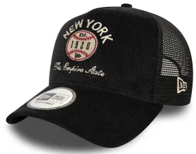 cap New Era 9FO AF Cord Graphic Trucker Branded - Black - men´s