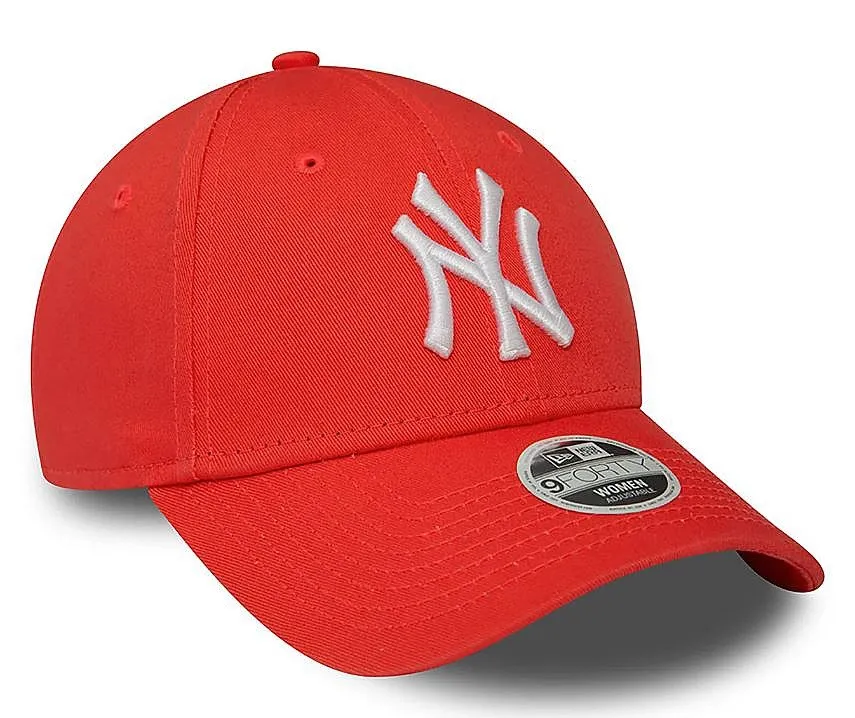 cap New Era 9FO League Essential MLB New York Yankees - Scarlet Rose/White - women´s