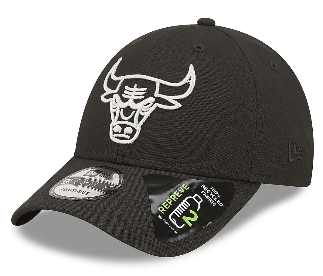 cap New Era 9FO Repreve Monochrome NBA Chicago Bulls - Black/Black - men´s