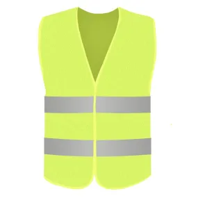 Car Reflective Clothing For Safety Traffic Safety Vest Yellow Visibility High Visibility Outdoor Running Cycling Sports Vest