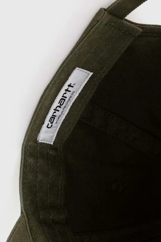 Carhartt WIP cotton baseball cap Madison Logo Cap green color I023750.25DXX