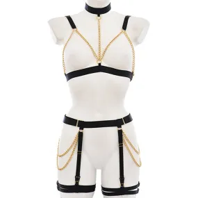 Chain Drape Caged Body Frame Harness