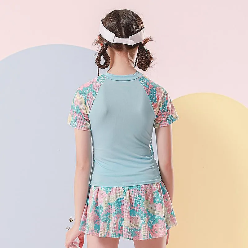 Children's Swimwear 3-10 Years Old Sports Split Skirt Girls' Hot Spring Swimwear