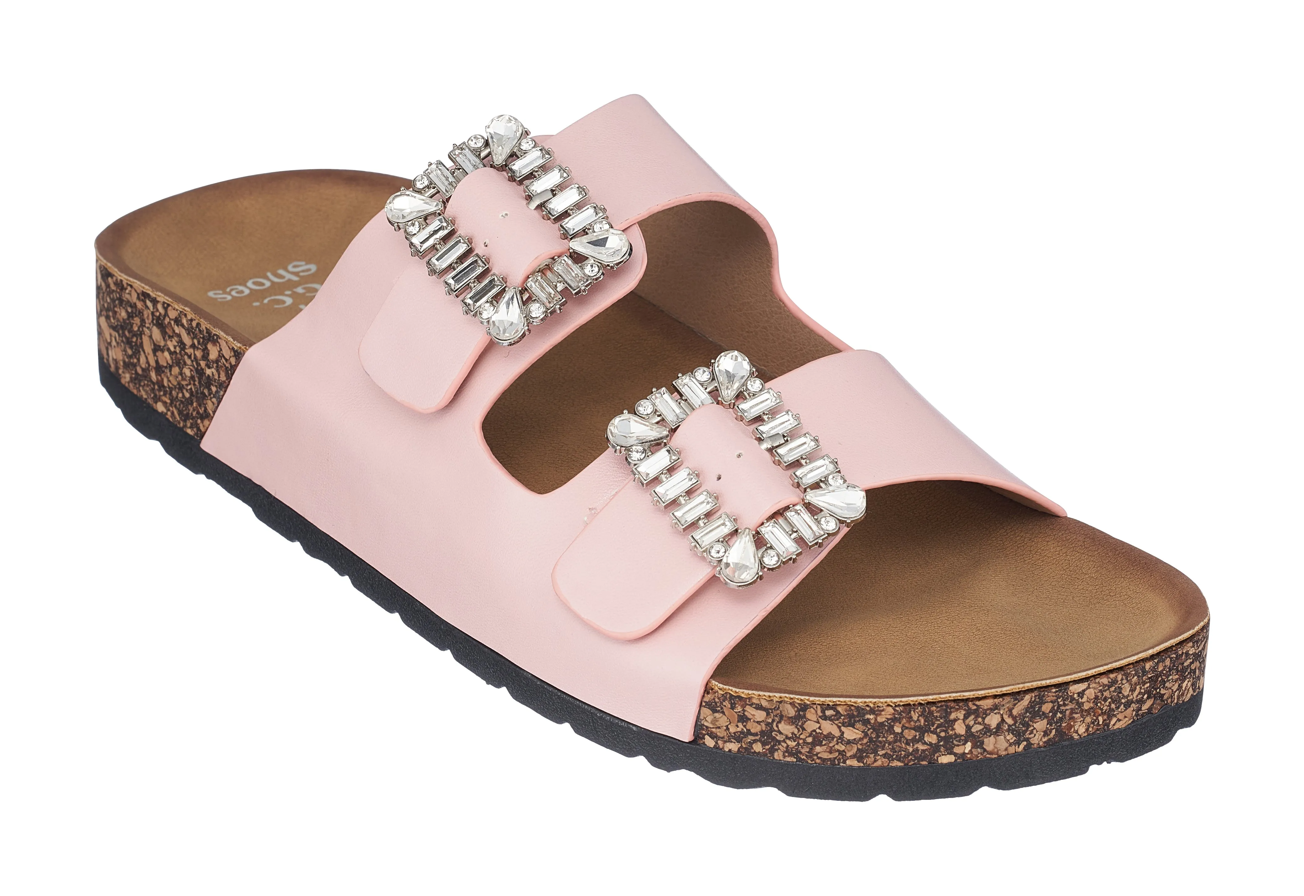 Claudia Blush Footbed Sandals