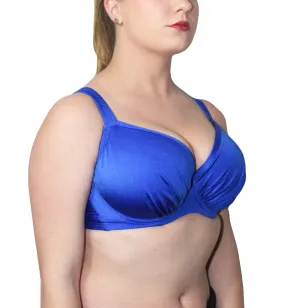 Comexim Treasure Padded Plunge Underwire Bikini Top (CMTREASUR) - Sapphire