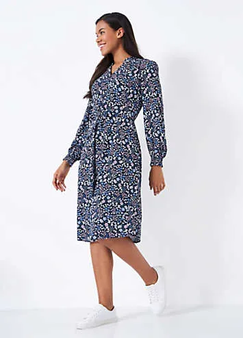 Crew Clothing Company Kimberley Tie Waist Dress | Grattan