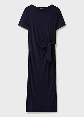 Crew Clothing Company Tina Tie Front Plain Jersey Dress | Grattan