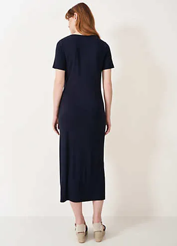 Crew Clothing Company Tina Tie Front Plain Jersey Dress | Grattan