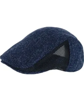 CTM Men's Mesh Melange Breathable Ivy Cap