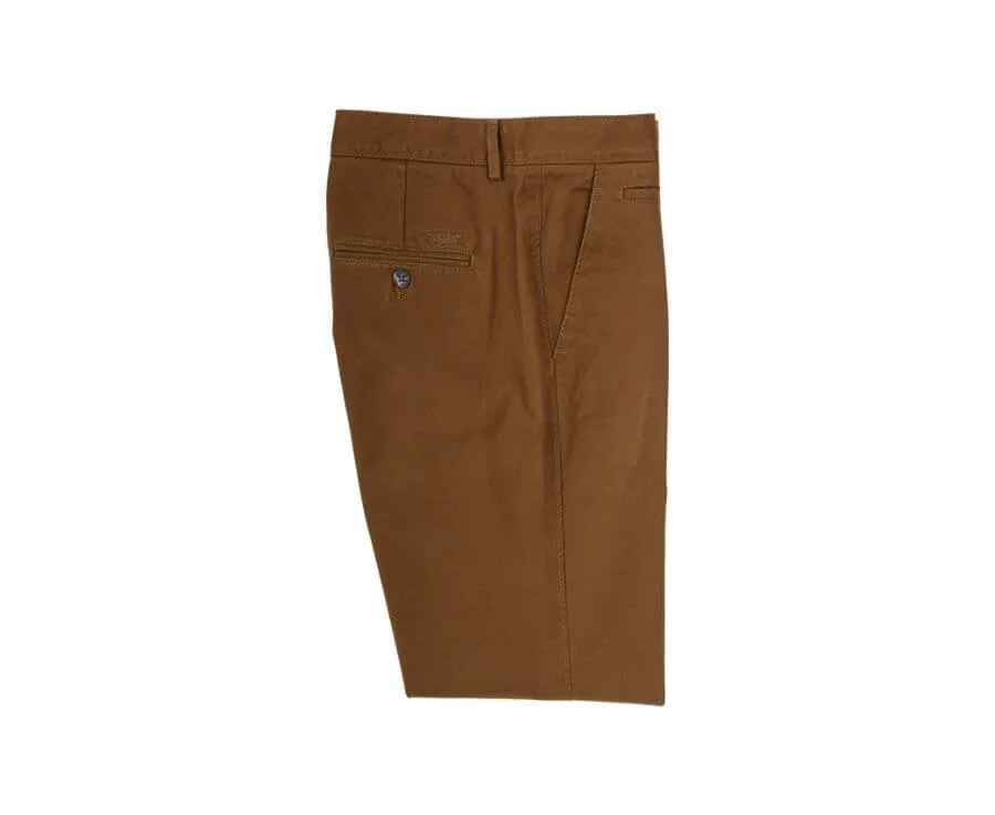 Dark Caramel Chino trousers for men - NIGEL II