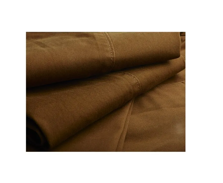 Dark Caramel Chino trousers for men - NIGEL II