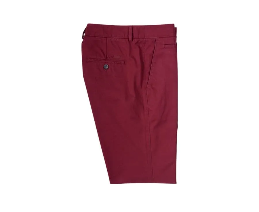 Dark Red Chino trousers for men - NIGEL II