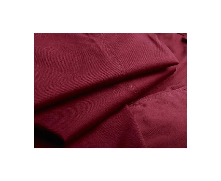 Dark Red Chino trousers for men - NIGEL II