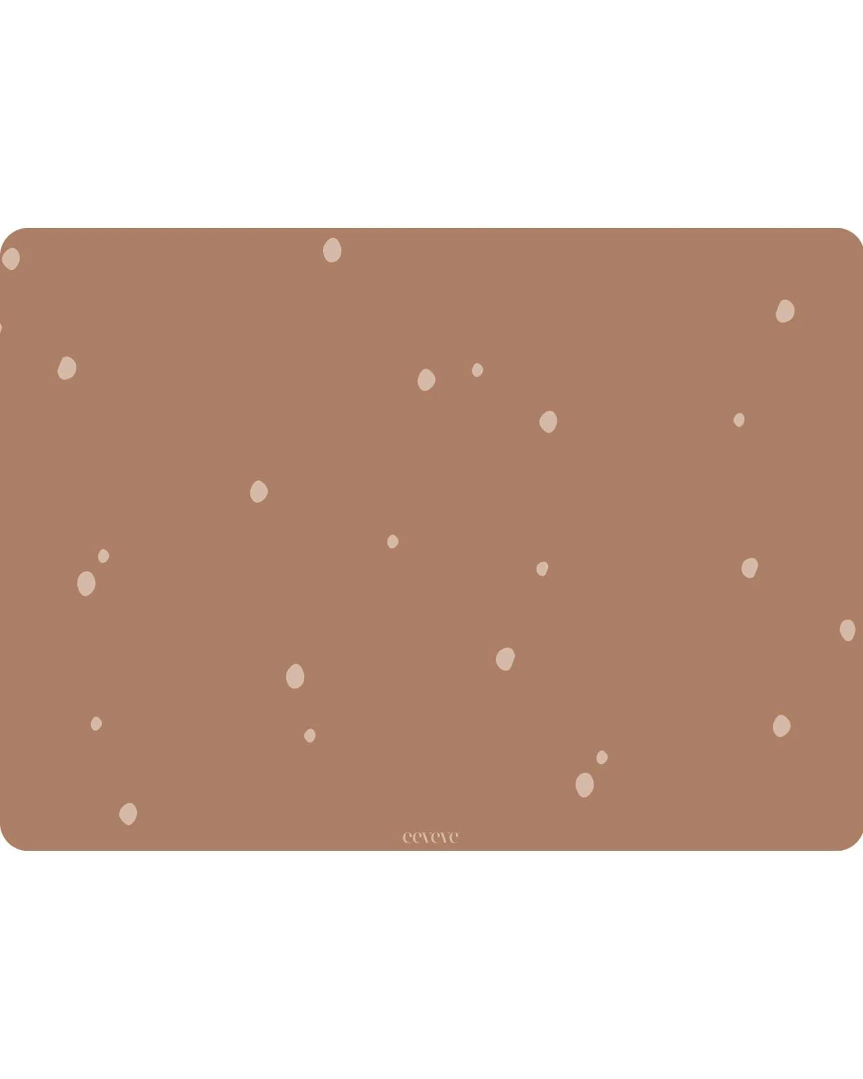 Desk mat Dots - Cinnamon