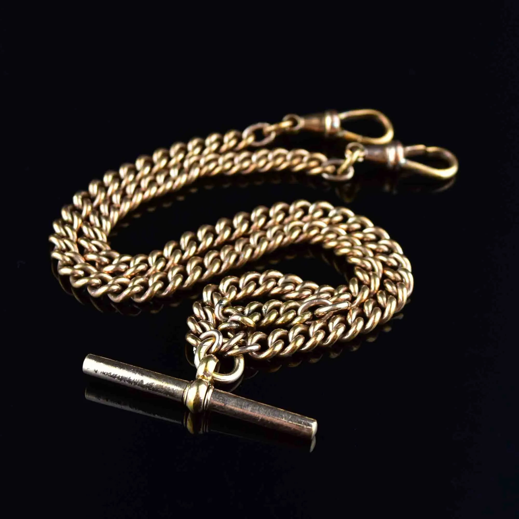 Edwardian Double Albert Watch Chain Necklace