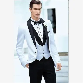 Fashion Groom Tuxedos Jacket Vest Pant