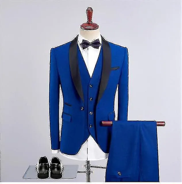 Fashion Groom Tuxedos Jacket Vest Pant