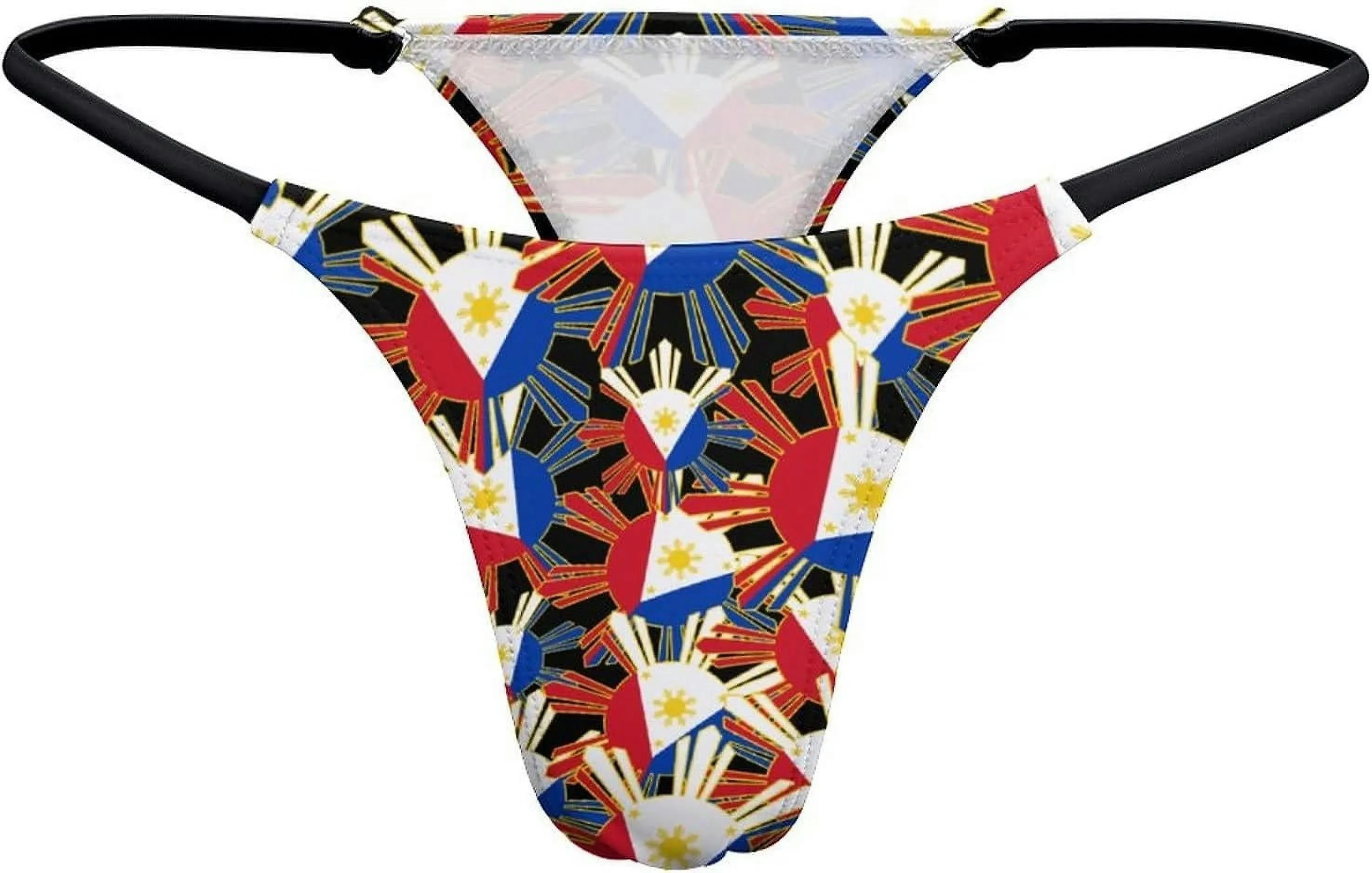 Filipino Flag G-String Thongs Women's T-Back Underwear Panty-WE366