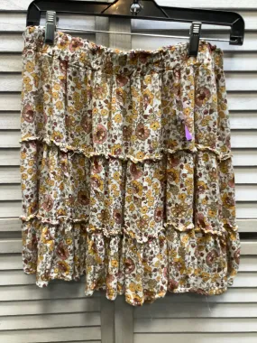 Flowered Skirt Mini & Short Cynthia Rowley, Size L