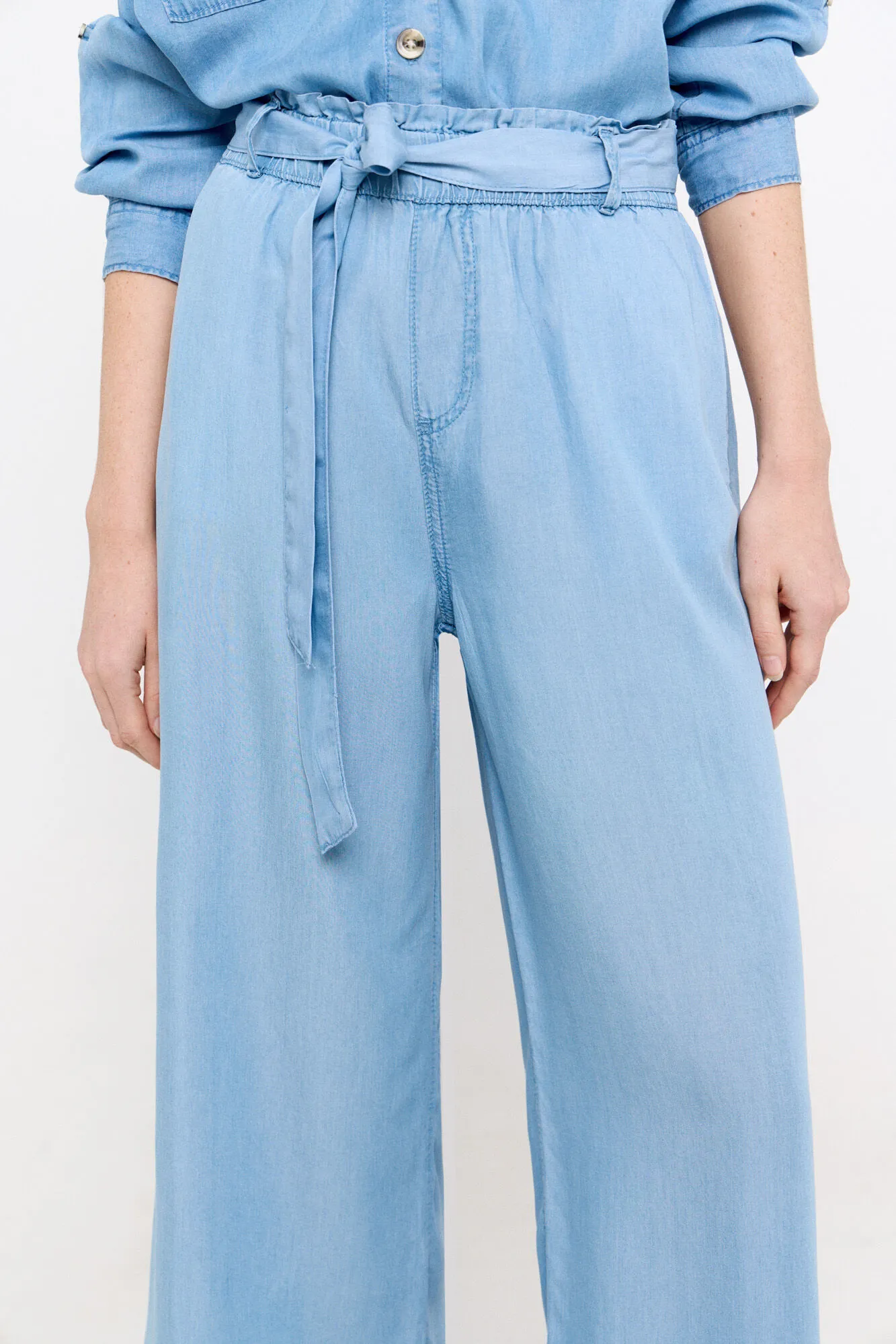 Fluid palazzo trousers