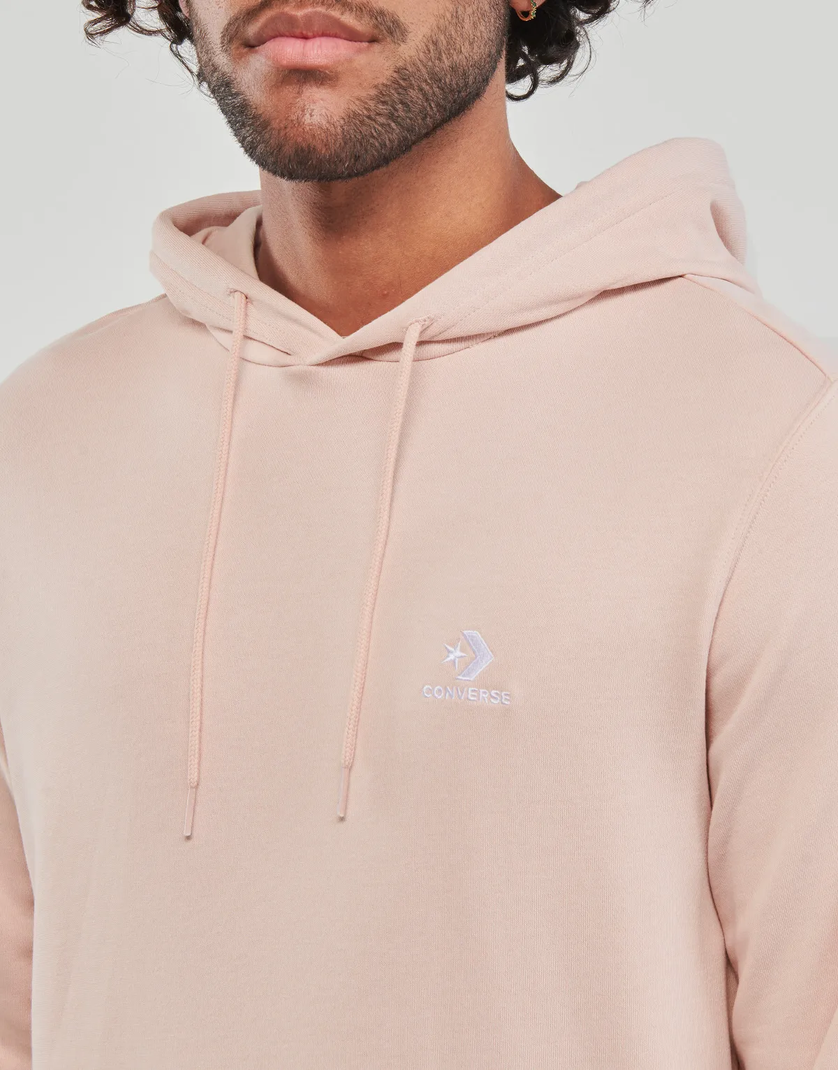 GO-TO EMBROIDERED STAR CHEVRON PULLOVER HOODIE