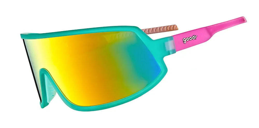 Goodr Wrap G Active Sunglasses - Save A Bull, Ride A Rodeo Clown