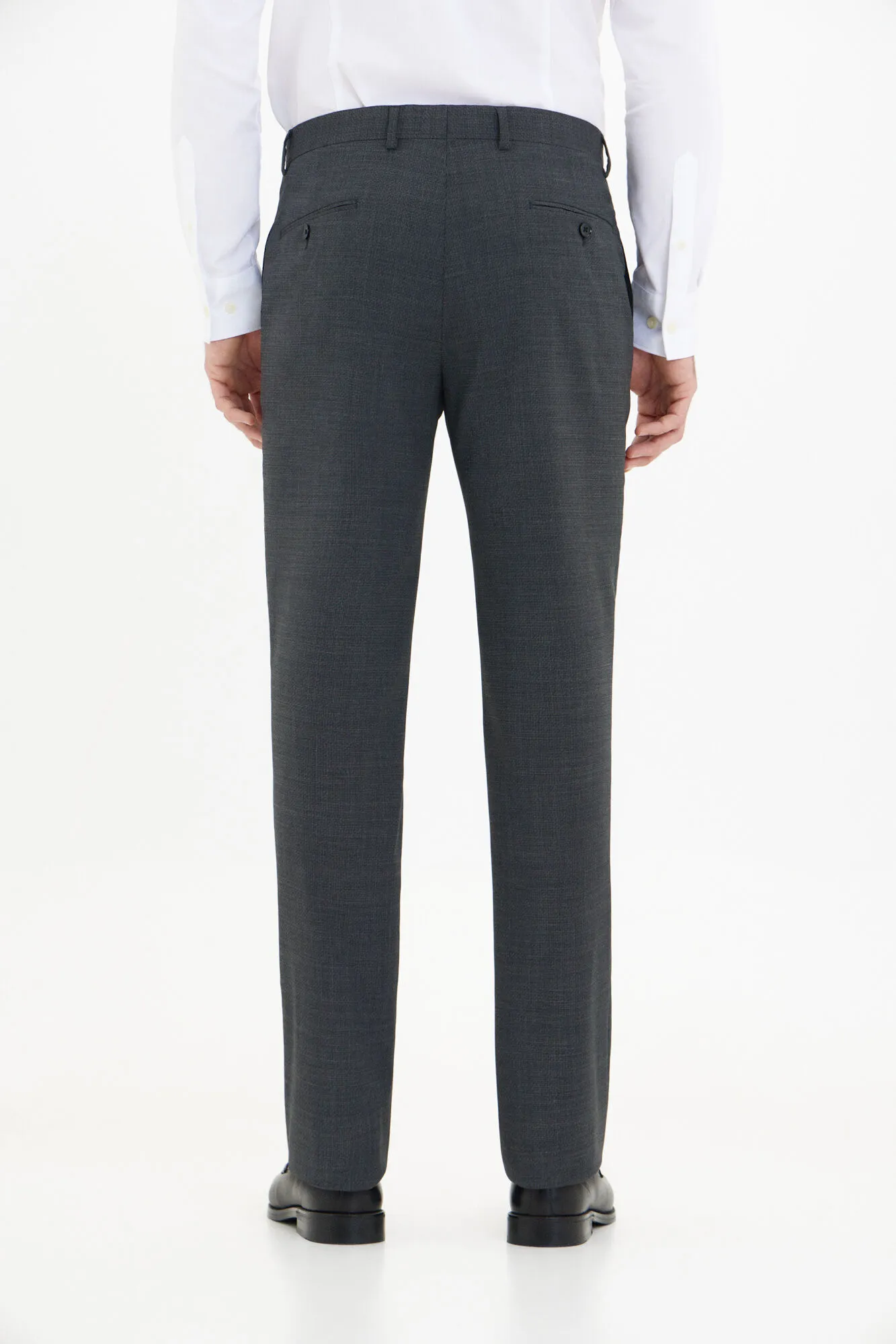 Grey slim fit trousers