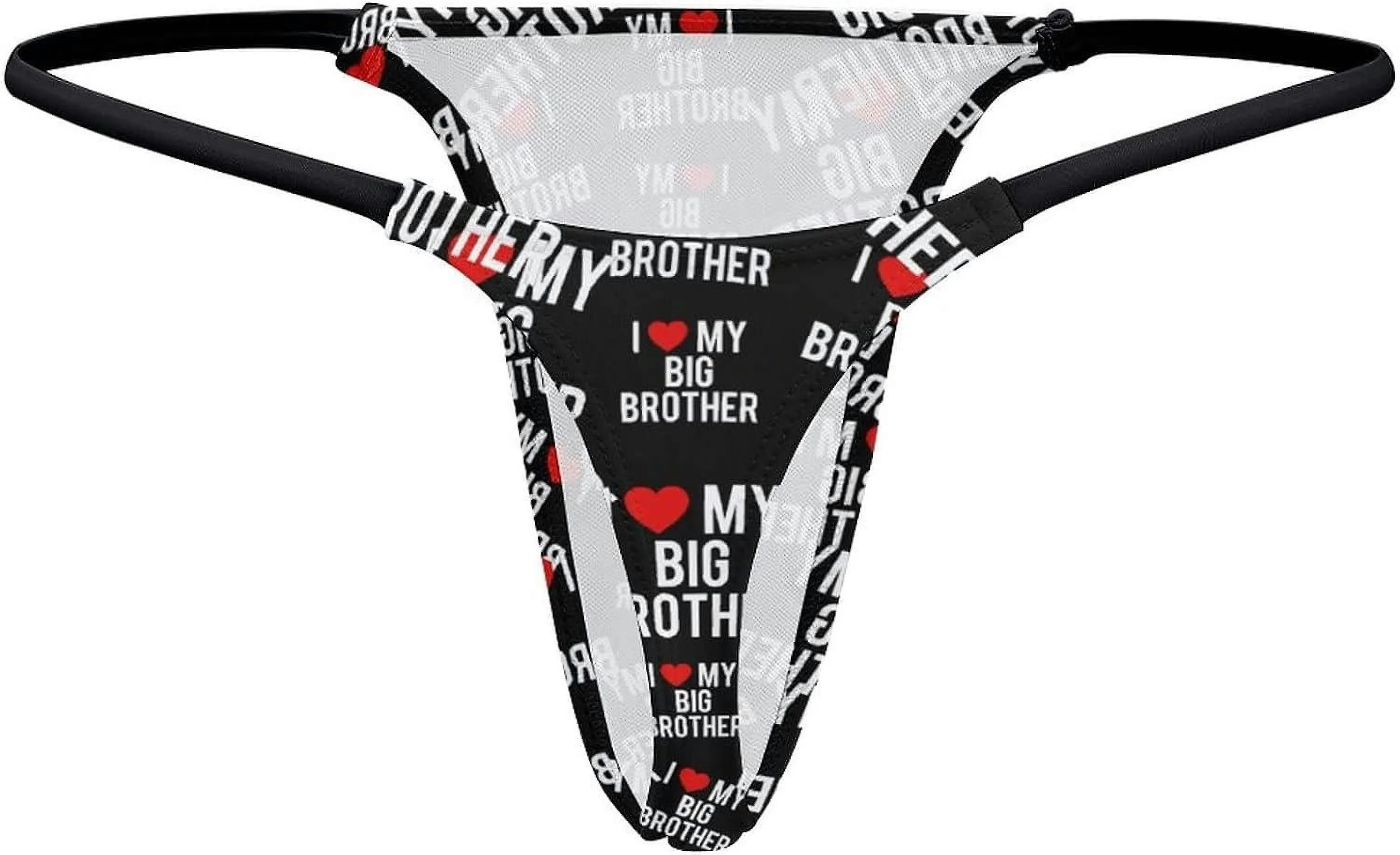 I Love My Big Brother G-String Thongs Women's T-Back Underwear Panty-WE382