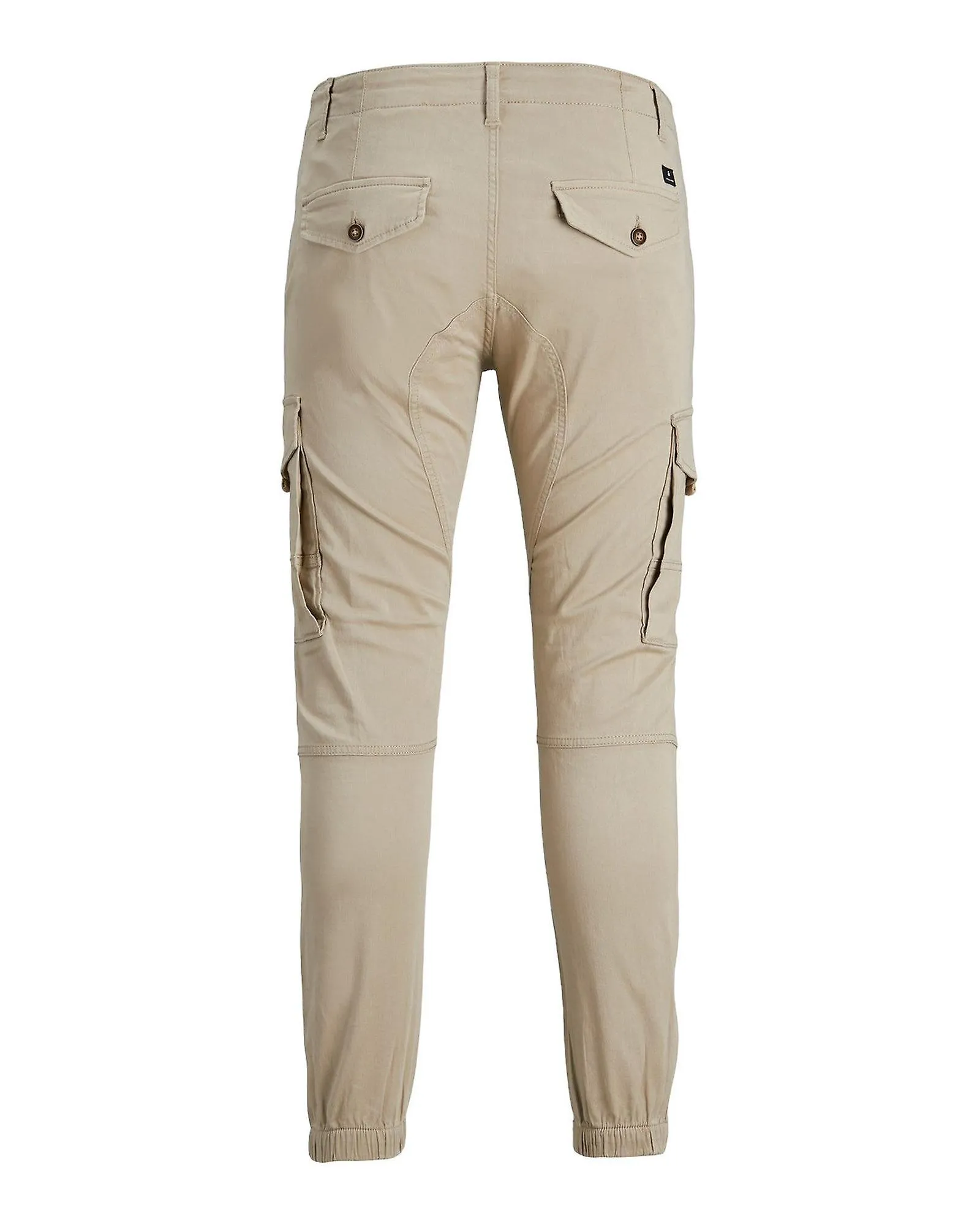 Jack & Jones Cotton Trousers with Zip and Button Fastening