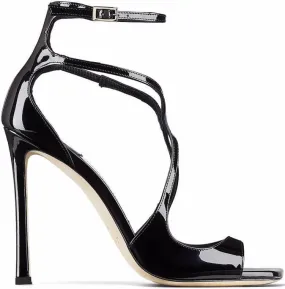 Jimmy Choo Azia 110mm square sandals Black