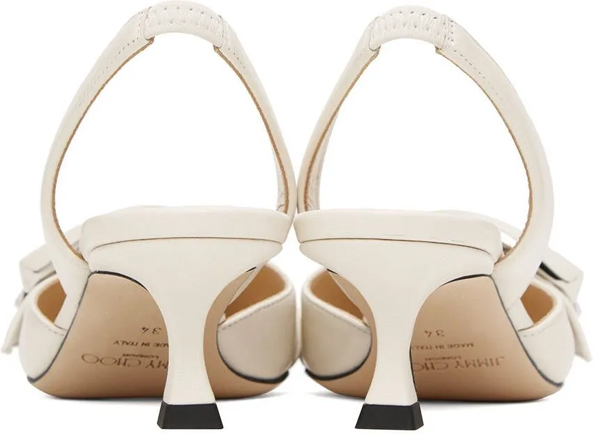 Jimmy Choo Moni 50 sling-back sandals Neutrals