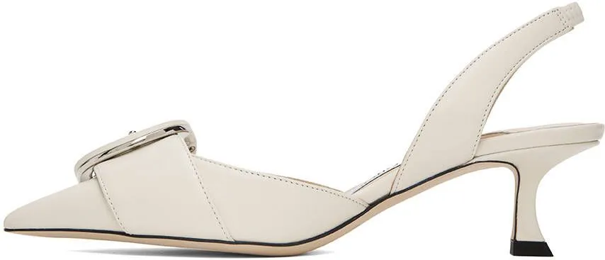 Jimmy Choo Moni 50 sling-back sandals Neutrals