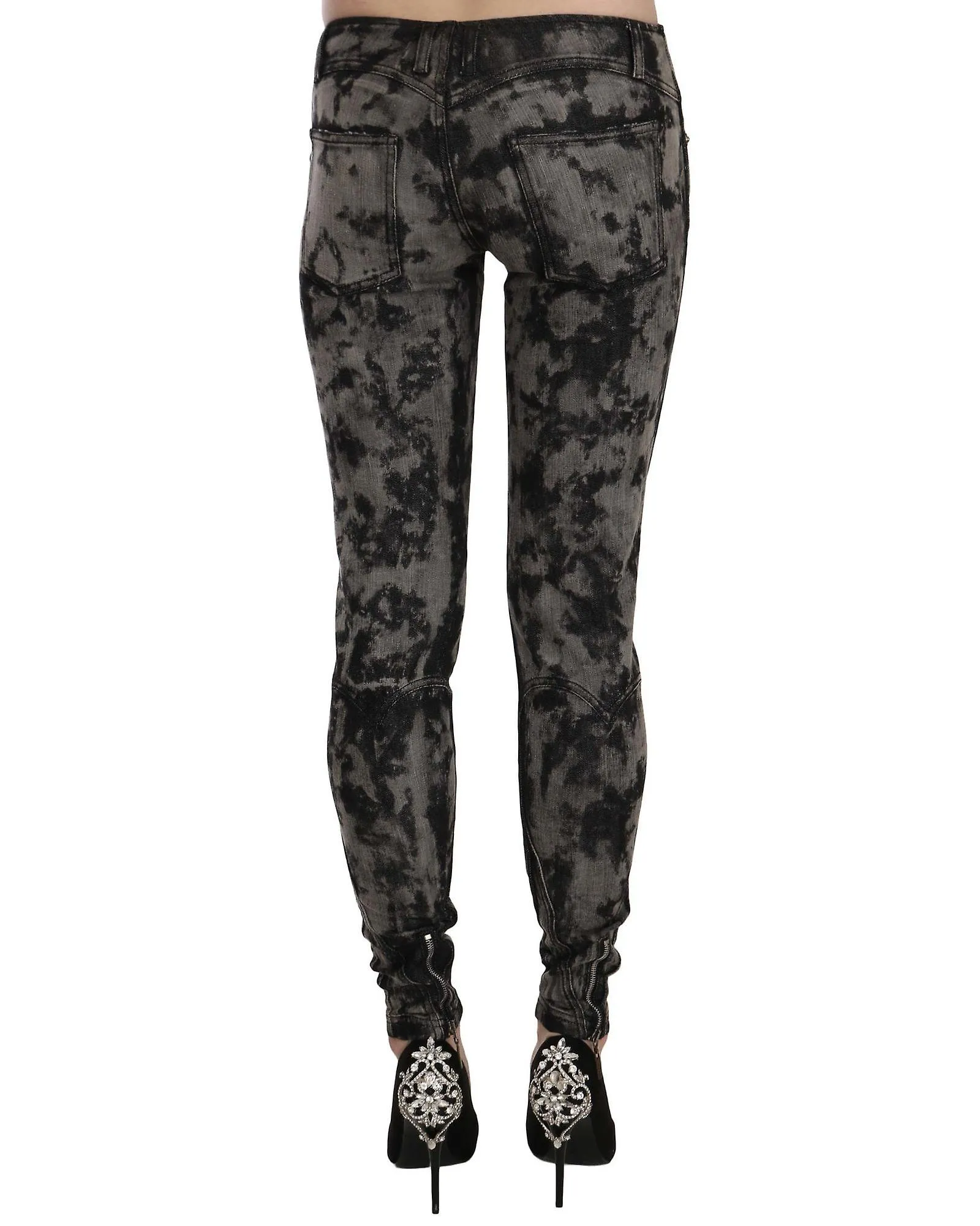 Just Cavalli Faded Low Waist Skinny Denim Trousers