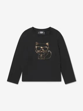 Karl Lagerfeld - Girls Long Sleeve Choupette T-Shirt | Childsplay Clothing